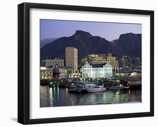 The Victoria and Alfred Waterfront, in the Evening, Cape Town, South Africa, Africa-Yadid Levy-Framed Photographic Print