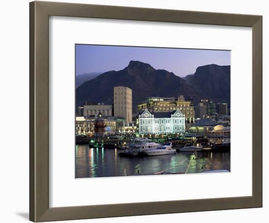 The Victoria and Alfred Waterfront, in the Evening, Cape Town, South Africa, Africa-Yadid Levy-Framed Photographic Print