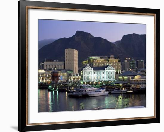 The Victoria and Alfred Waterfront, in the Evening, Cape Town, South Africa, Africa-Yadid Levy-Framed Photographic Print