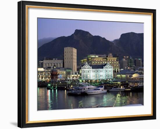 The Victoria and Alfred Waterfront, in the Evening, Cape Town, South Africa, Africa-Yadid Levy-Framed Photographic Print