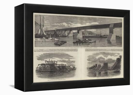 The Victoria Bridge over the St Lawrence at Montreal-Richard Principal Leitch-Framed Premier Image Canvas