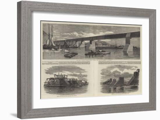 The Victoria Bridge over the St Lawrence at Montreal-Richard Principal Leitch-Framed Giclee Print