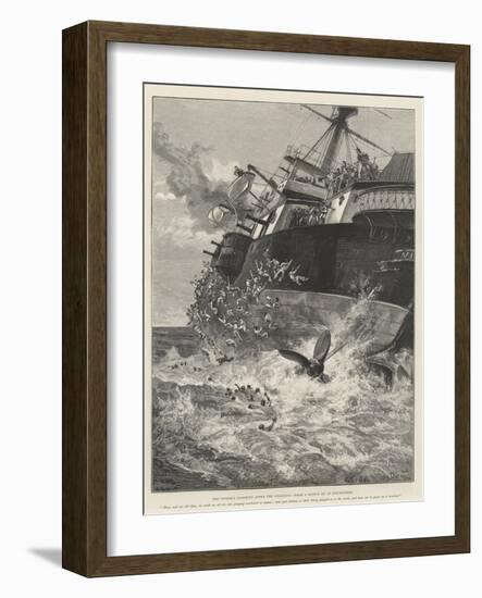 The Victoria Capsizing after the Collision-William Heysham Overend-Framed Giclee Print