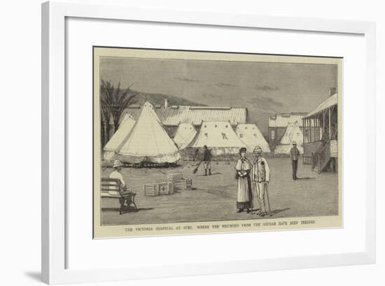 The Victoria Hospital at Suez, Where the Wounded from the Soudan Have Been Treated-Joseph Nash-Framed Giclee Print