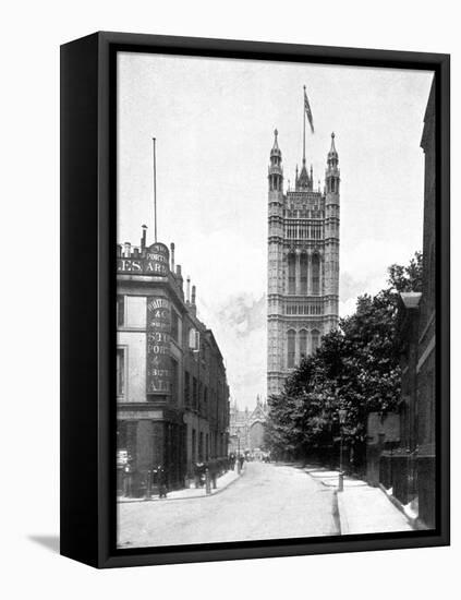 The Victoria Tower, Palace of Westminster, London, C1905-null-Framed Premier Image Canvas