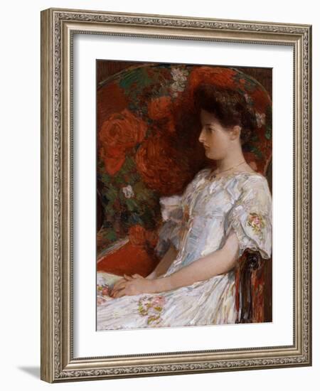 The Victorian Chair, 1906-Childe Hassam-Framed Giclee Print