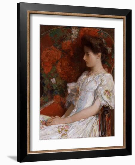 The Victorian Chair, 1906-Childe Hassam-Framed Giclee Print