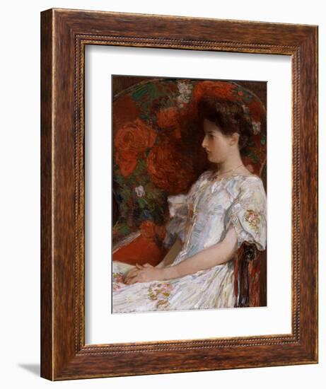 The Victorian Chair, 1906-Childe Hassam-Framed Giclee Print