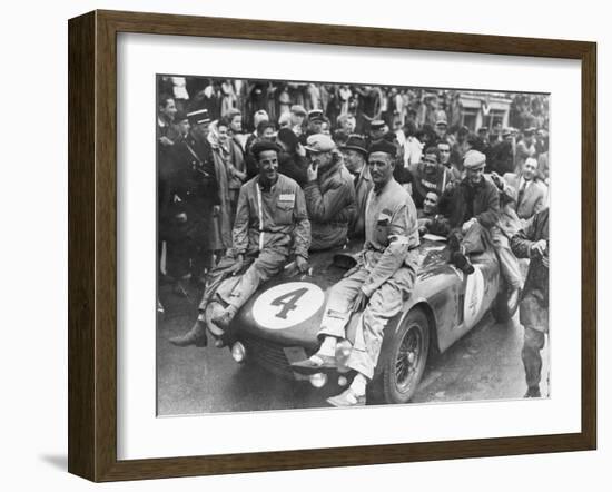 The Victorious Ferrari of Froilan Gonzalez and Maurice Trintignant, Le Mans 24 Hours, France, 1954-null-Framed Photographic Print