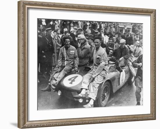 The Victorious Ferrari of Froilan Gonzalez and Maurice Trintignant, Le Mans 24 Hours, France, 1954-null-Framed Photographic Print