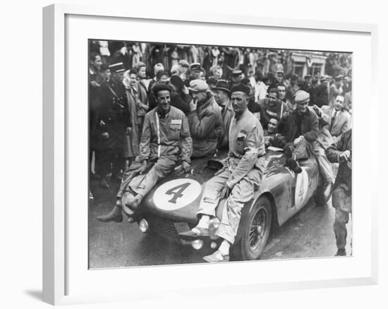 The Victorious Ferrari of Froilan Gonzalez and Maurice Trintignant, Le Mans 24 Hours, France, 1954-null-Framed Photographic Print