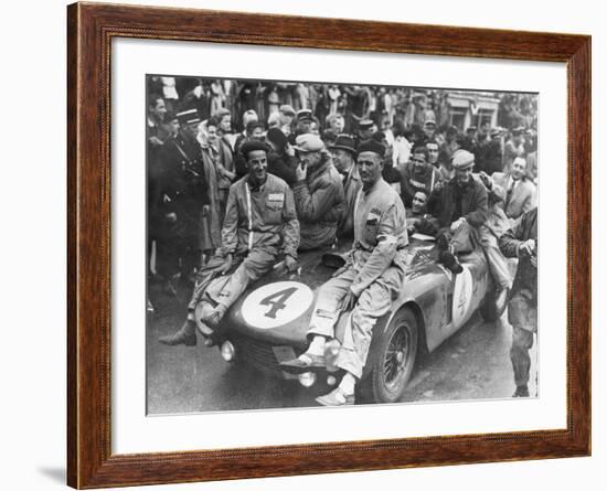 The Victorious Ferrari of Froilan Gonzalez and Maurice Trintignant, Le Mans 24 Hours, France, 1954-null-Framed Photographic Print