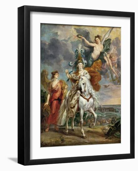 The Victory at Jülich (The Marie De' Medici Cycl)-Peter Paul Rubens-Framed Giclee Print