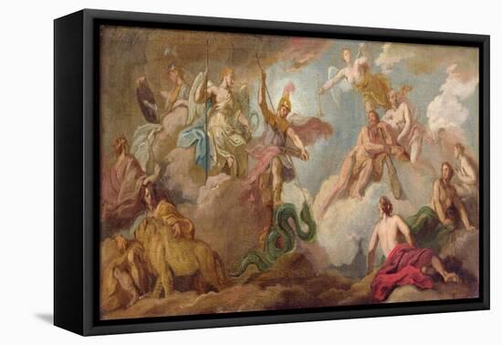 The Victory of Apollo, C.1716-Sir James Thornhill-Framed Premier Image Canvas
