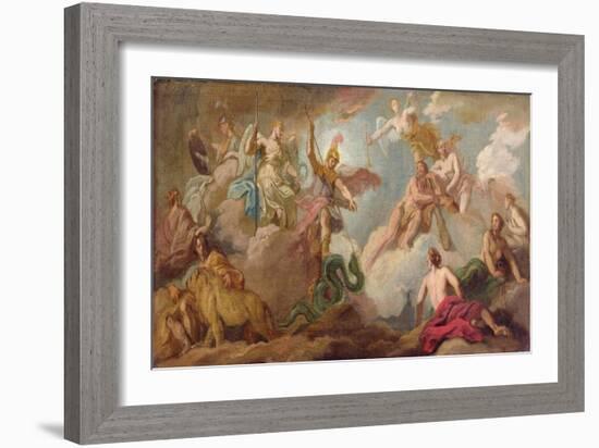 The Victory of Apollo, C.1716-Sir James Thornhill-Framed Giclee Print