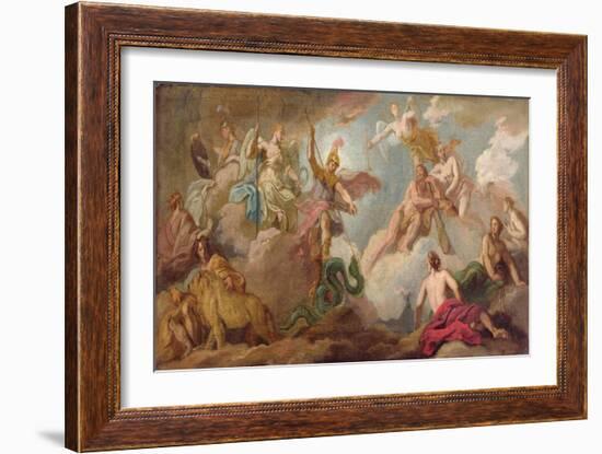 The Victory of Apollo, C.1716-Sir James Thornhill-Framed Giclee Print