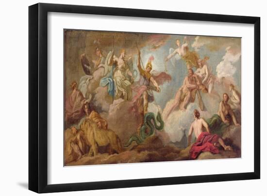 The Victory of Apollo, C.1716-Sir James Thornhill-Framed Giclee Print