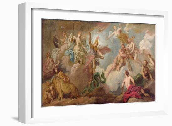 The Victory of Apollo, C.1716-Sir James Thornhill-Framed Giclee Print