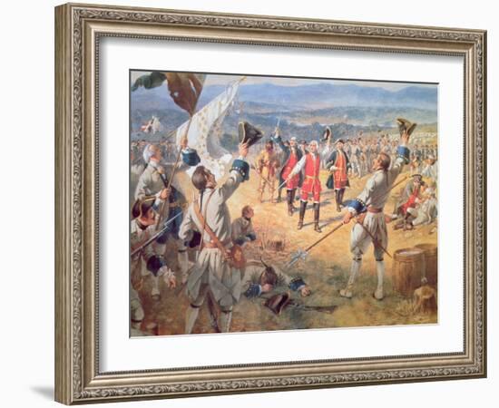 The Victory of Montcalms Troops at Carillon, 1758-Henry Alexander Ogden-Framed Giclee Print