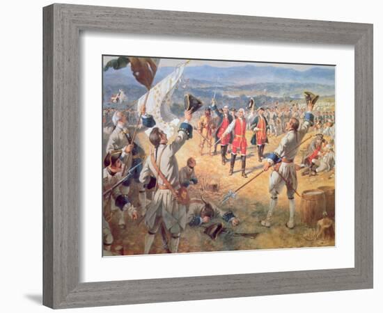 The Victory of Montcalms Troops at Carillon, 1758-Henry Alexander Ogden-Framed Giclee Print