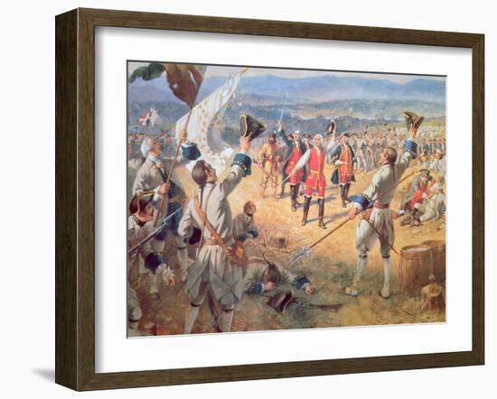 The Victory of Montcalms Troops at Carillon, 1758-Henry Alexander Ogden-Framed Giclee Print