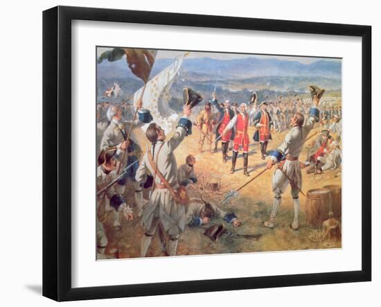 The Victory of Montcalms Troops at Carillon, 1758-Henry Alexander Ogden-Framed Giclee Print