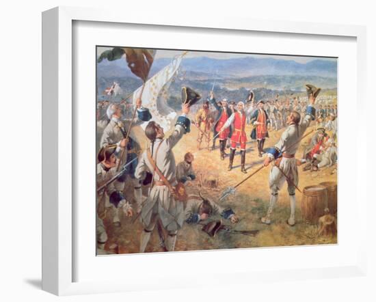 The Victory of Montcalms Troops at Carillon, 1758-Henry Alexander Ogden-Framed Giclee Print