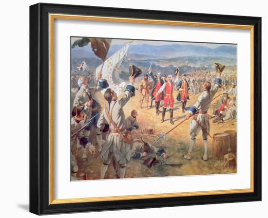 The Victory of Montcalms Troops at Carillon, 1758-Henry Alexander Ogden-Framed Giclee Print