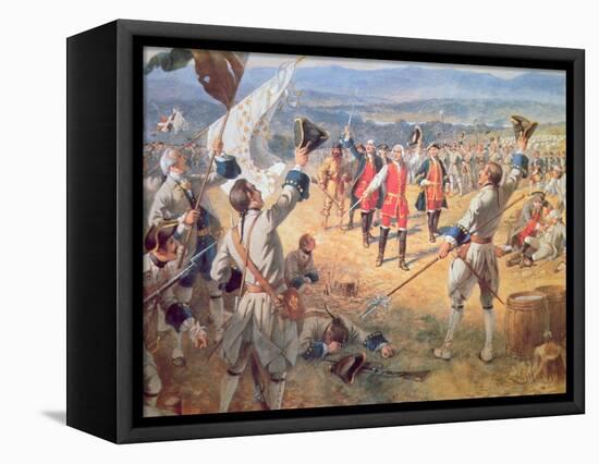 The Victory of Montcalms Troops at Carillon, 1758-Henry Alexander Ogden-Framed Premier Image Canvas