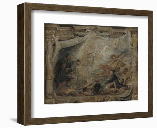 The Victory of the Eucharist over Heresy, C.1625-26-null-Framed Giclee Print