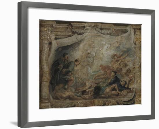 The Victory of the Eucharist over Heresy, C.1625-26-null-Framed Giclee Print