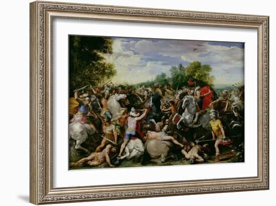 The Victory of Tullus Hostilius Over the Forces of Veii and Fidenae-Guiseppe Cesari-Framed Giclee Print