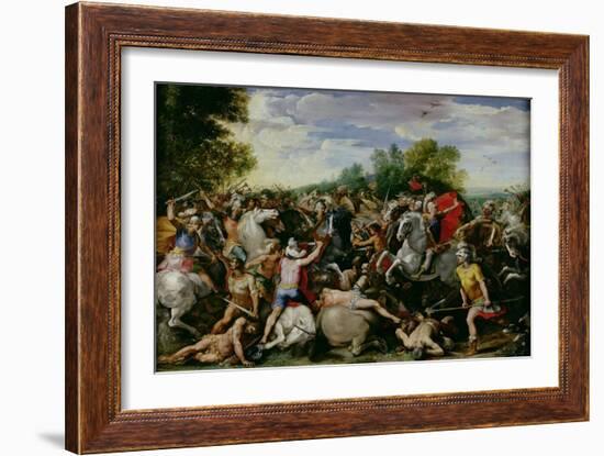 The Victory of Tullus Hostilius Over the Forces of Veii and Fidenae-Guiseppe Cesari-Framed Giclee Print