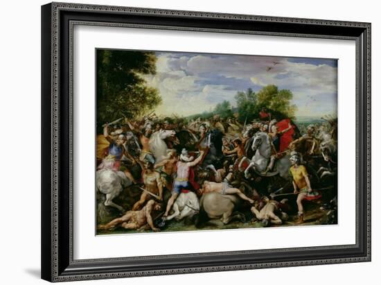 The Victory of Tullus Hostilius Over the Forces of Veii and Fidenae-Guiseppe Cesari-Framed Giclee Print