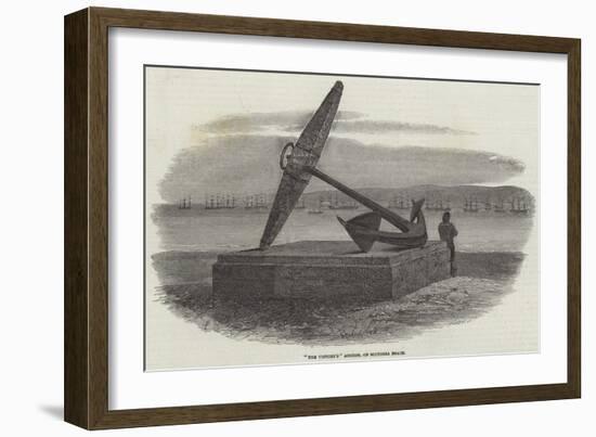 The Victory'S Anchor, on Southsea Beach-Samuel Read-Framed Giclee Print