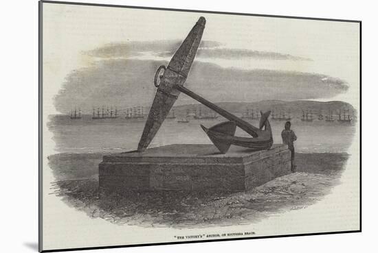 The Victory'S Anchor, on Southsea Beach-Samuel Read-Mounted Giclee Print