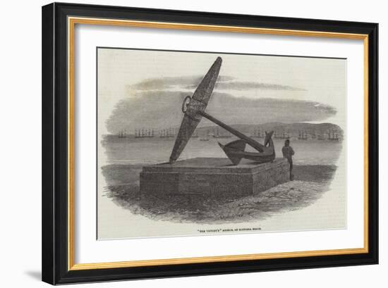 The Victory'S Anchor, on Southsea Beach-Samuel Read-Framed Giclee Print