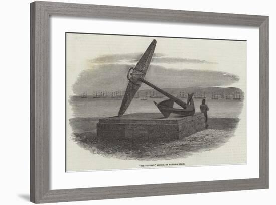 The Victory'S Anchor, on Southsea Beach-Samuel Read-Framed Giclee Print