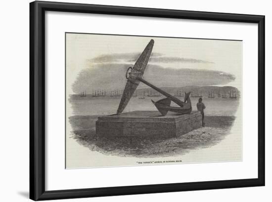 The Victory'S Anchor, on Southsea Beach-Samuel Read-Framed Giclee Print