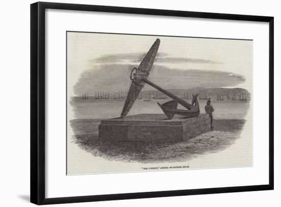 The Victory'S Anchor, on Southsea Beach-Samuel Read-Framed Giclee Print