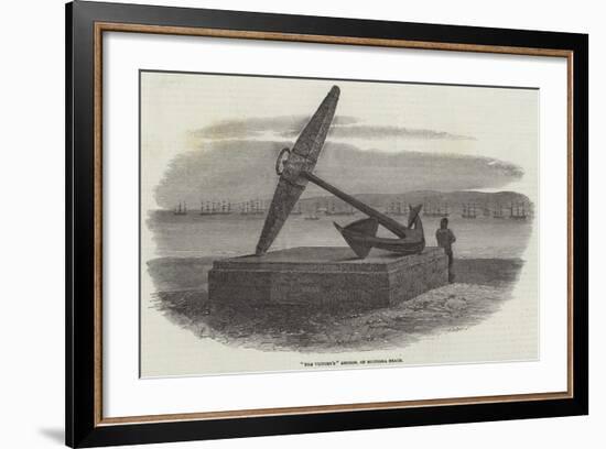 The Victory'S Anchor, on Southsea Beach-Samuel Read-Framed Giclee Print