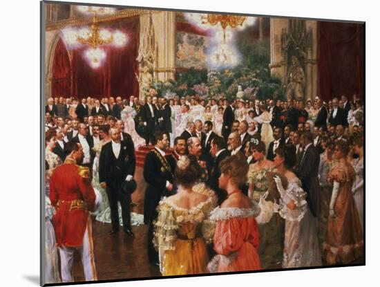 The Viennese Ball-Wilhelm Gause-Mounted Giclee Print