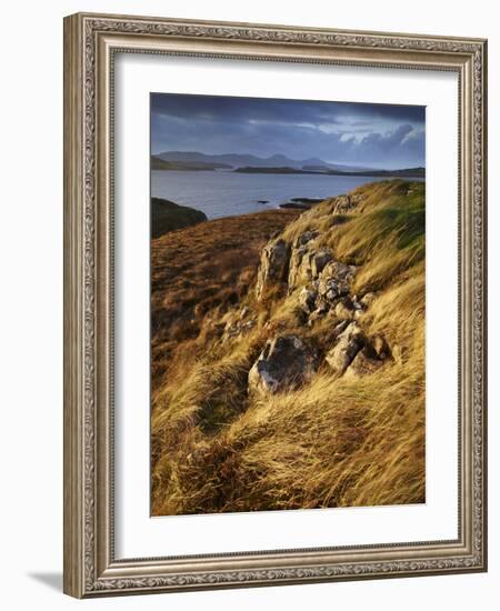 The View across Loch Bracadale and Towards Macleods Tables from Ardtreck Point, Isle of Skye, Inner-Jon Gibbs-Framed Photographic Print