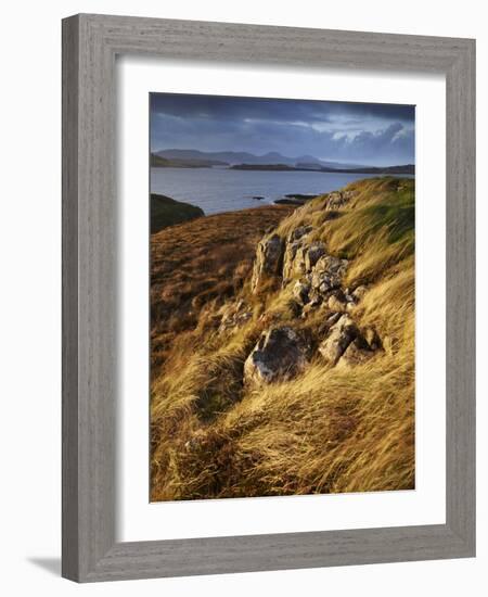 The View across Loch Bracadale and Towards Macleods Tables from Ardtreck Point, Isle of Skye, Inner-Jon Gibbs-Framed Photographic Print