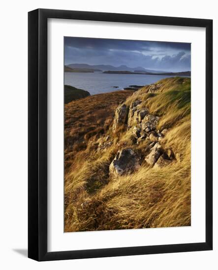 The View across Loch Bracadale and Towards Macleods Tables from Ardtreck Point, Isle of Skye, Inner-Jon Gibbs-Framed Photographic Print