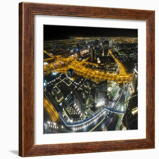 The View At Night From 'At The Top'-Nick Garbutt-Framed Photographic Print