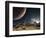 The View from a Hypothetical Moon in Orbit-Stocktrek Images-Framed Photographic Print