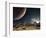 The View from a Hypothetical Moon in Orbit-Stocktrek Images-Framed Photographic Print