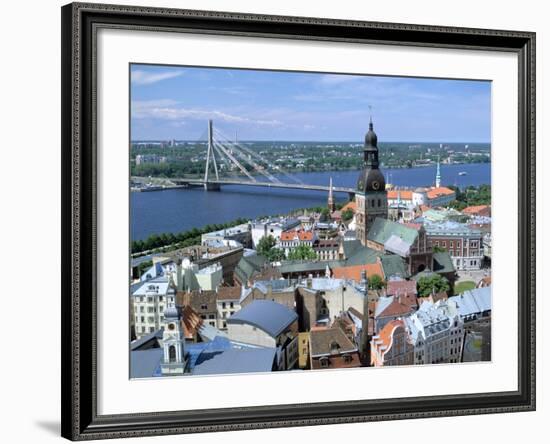 The View from St Peters Spire, Riga, Latvia-Peter Thompson-Framed Photographic Print