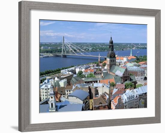 The View from St Peters Spire, Riga, Latvia-Peter Thompson-Framed Photographic Print